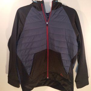 NEW Reebok Hybrid (Ebony} XL | Hooded Zip-Up Jacket